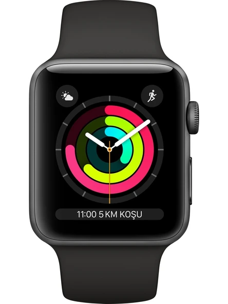 Apple Watch Seri 3 Gps, 42MM Uzay Grisi Alüminyum Kasa Kordonsuz (Demo) MTF32TU/A - 2