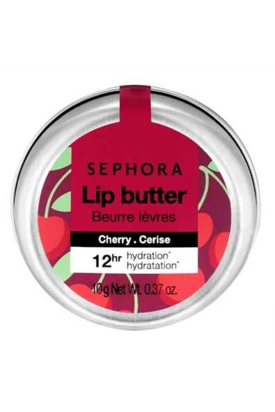 Moisturizing Lip Butter - 12 saat dudak nemlendiri bakım Kiraz (10 g)