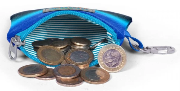 Coral High Lacivert Mavi Gradyan Bozuk Para Çantası - Erkek Çocuk - Resim 3