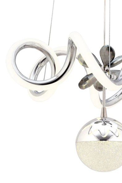 Capella Aydınlatma Markus Kumandalı 3 Renk Işık Özellikli Dimmerli Modern Kaplama Sarkıt Led Avize Salon Mutfak Avize - 7