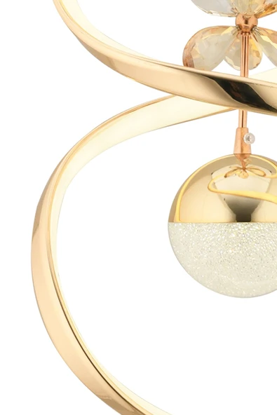 Capella Aydınlatma Kumandalı 3 Renk Işık Özellikli Modern Kaplama Sarkıt Led Avize Salon Avize - 7