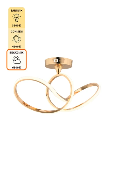 Capella Aydınlatma Kumandalı 3 Renk Işık Özellikli Modern Kaplama Sarkıt Led Avize Salon Avize - 6