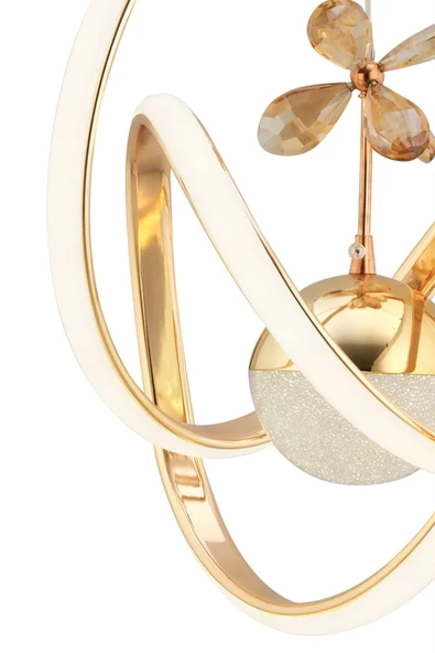 Capella Aydınlatma Happy Kumandalı 3 Renk Işık Özellikli Dimmerli Modern Kaplama Sarkıt Led Avize Salon Mutfak Avize - 7