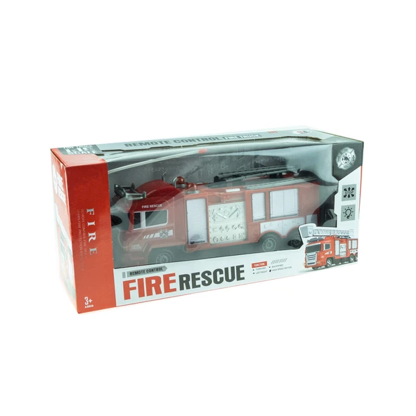 1/18 Oyuncak İtfaiye Kamyonu Uzaktan Kumandalı Işıklı Şarjlı - 4