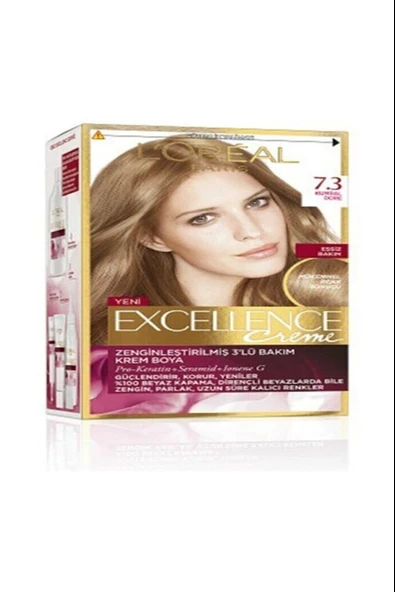 LOreal Paris Excellence Creme Saç Boyası 7.3 Altın Kumral