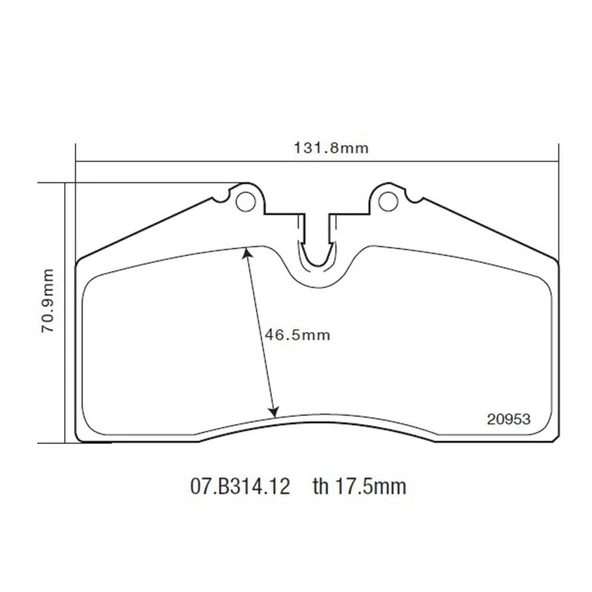 PORSCHE 964/993 Fren Balata Seti - Resim 2