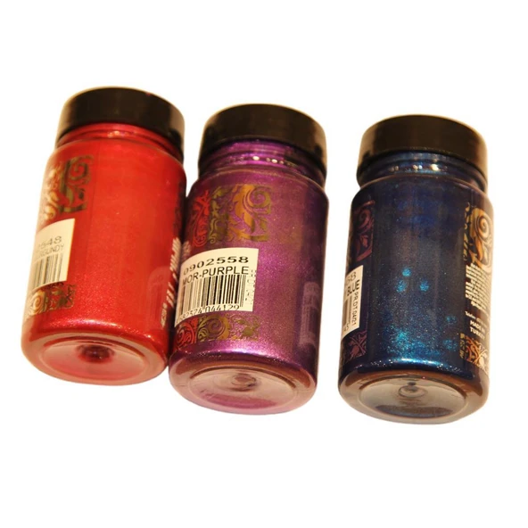 Rich Titanyum Metalik Boya Seti 3 Adet 90 Cc Bordo Mor Lacivert - 3