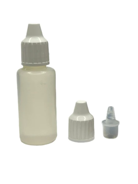 20ml PE aseton şişesi, 12 adet, plastik damlacıklı şişe, damlatmalı şişe - 1