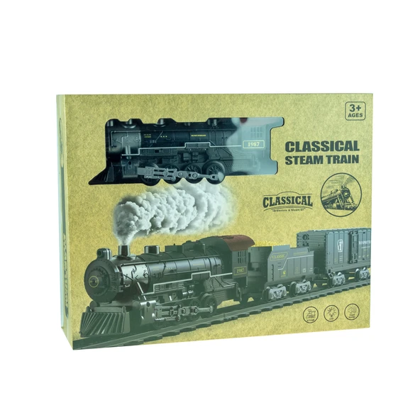 Oyuncak Tren Işıklı Sesli Buharlı 1987 Tren Klasik 28 Parça - 3