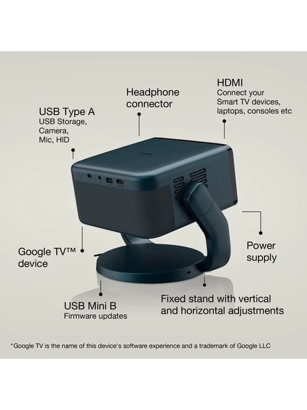 EPSON EF-22B 1000 Lümen 1920x1080 Full HD Akıllı Mini Lazer Projeksiyon TV - 5