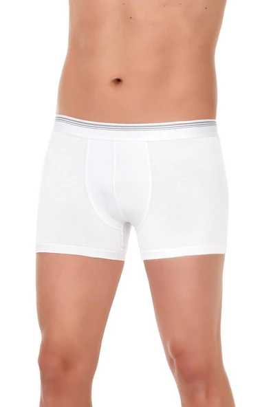 3 Adet Yıldız Erkek Likralı Formen Boxer Short Beyaz 365