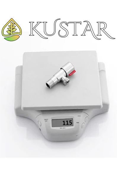 KUSTAR 2'li İnox Aç Kapa Sıcak Soğuk Su Ara Musluğu Taharet Musluğu Batarya Flex Bağlantı Musluğu - 4