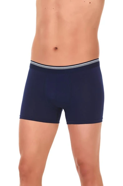 3 Adet Yıldız Erkek Likralı Formen Boxer Short Lacivert 368
