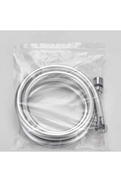 KUSTAR Aç-kapa Krom 3 Fonksiyonlu Duş Başlığı Ve Gümüş Pvc Banyo Duş Hortumu 1,5 Metre - 6