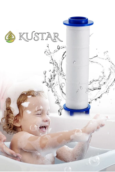 KUSTAR 5 Fonksiyonlu 3 Adet Yedek Filtreli Siyah Çelik Banyo Duş Başlığı Su Tasarruflu Tazyikli Kireç Önler - 2