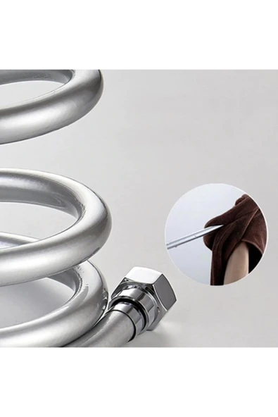 KUSTAR Aç-kapa Krom 3 Fonksiyonlu Duş Başlığı Ve Gümüş Pvc Banyo Duş Hortumu 1,5 Metre - 7