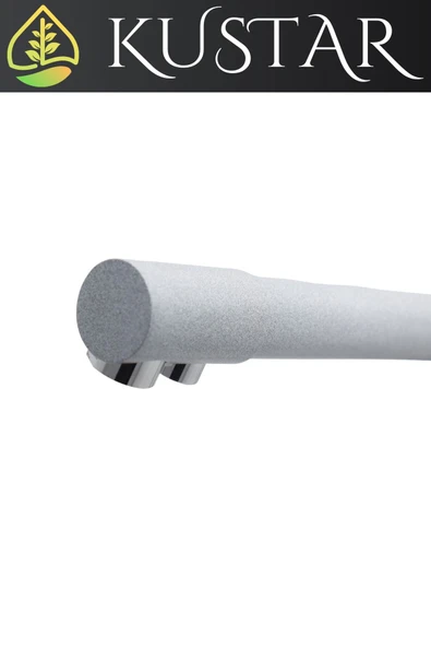 KUSTAR Gri Granit Kaplama 3 Yollu Arıtma Çıkışlı Mutfak Eviye Bataryası - 2