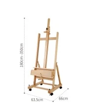 Art Tuval Atölye Tipi Kollu Profesyonel Şövale W15 - 3