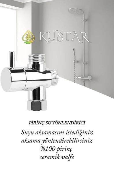 KUSTAR Bern Siyah Banyo Robot Duş Seti Yağmurlama Tepeleme Duş Sistemleri - 3