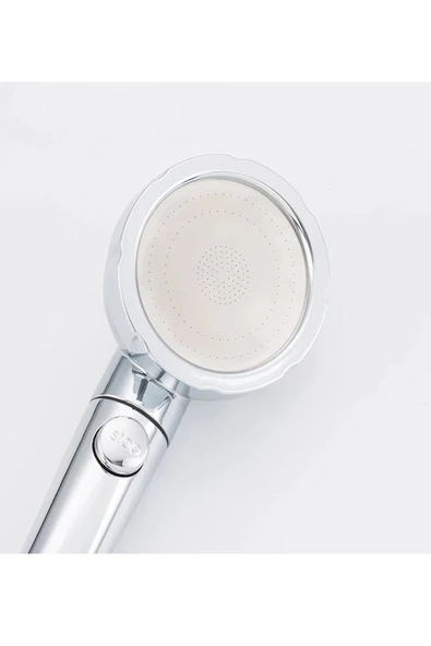 KUSTAR Su Tasarruflu 3 Fonksiyonlu Aç/kapa Butonlu Hortum Mafsal Duş Başlığı Set - 4