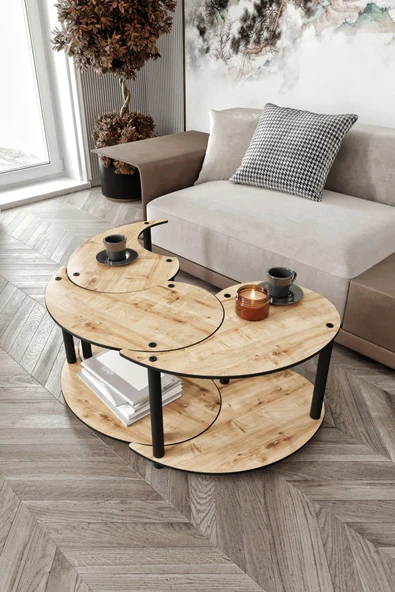 messer Yin Yang Unity Serenity Orta Sehpa 3 Lü? Safir -meşe 70 Cm - 2