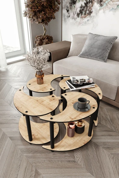 messer YİN YANG UNITY SERENITY ORTA SEHPA 4 LÜ MEŞE 70 CM