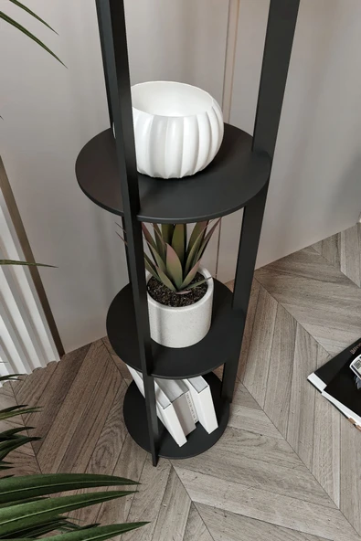 messer RADIANTE YUVARLAK RAFLI LAMBADER BLACK - Resim 3