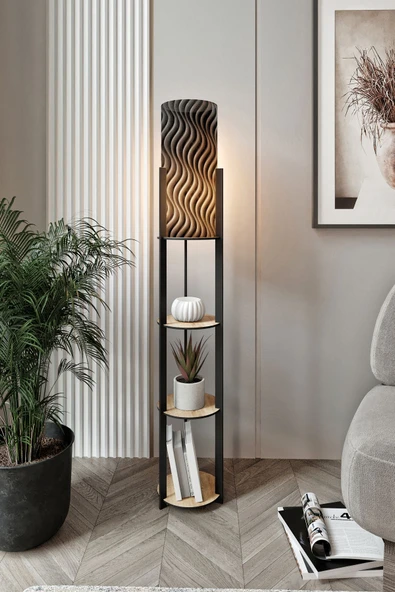 messer RADIANTE YUVARLAK RAFLI LAMBADER SAFİR MEŞE