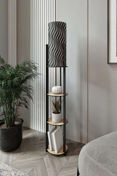 messer RADIANTE YUVARLAK RAFLI LAMBADER SAFİR MEŞE - 3