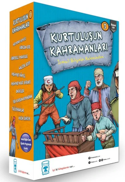 Kurtuluşun Kahramanları 3 Set (10 Kitap) İSMAİL BİLGİN