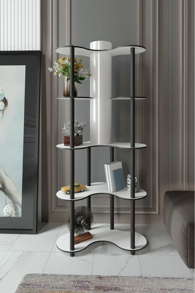 messer Mariposa Lambader Kitaplık BEYAZ - 2