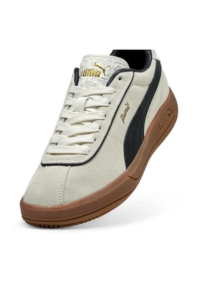 Puma Club Klassika SD 400718 01 Kadın Sneaker Ayakkabı Kırıkbeyaz Siyah 36-40 - 11