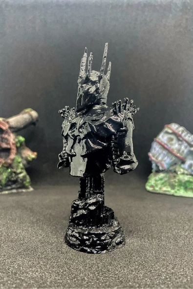TatuCraft Yüzüklerin Efendisi LOTR Sauron Büst 10cm - Siyah - 3