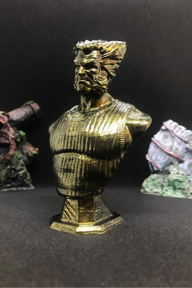 TatuCraft Marvel X-Men Wolverine Büst - Gold Efekt - 2