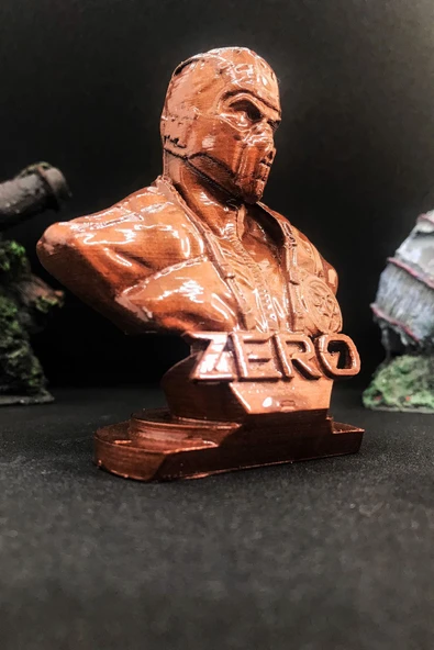 TatuCraft Mortal Kombat Sub-zero Büst 10cm - Bakır - 3