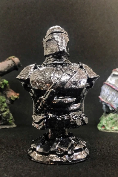 TatuCraft Star Wars Mandolarian Büst 10cm - Silver Efekt