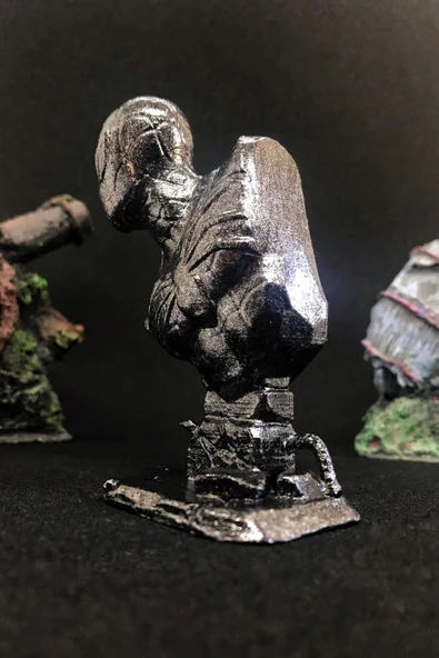 TatuCraft Spider Man Büst 10cm - Silver Efekt - 3