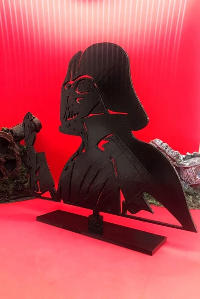 TatuCraft Star Wars Darth Vader 2d Figür - Siyah - 3