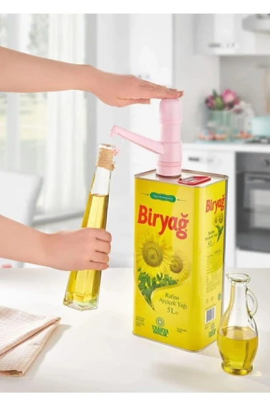 Kapris Pratik Sıvı Yağ Teneke Pompası 5-10-18 Litre Uyumlu