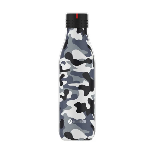 Les Artistes Paris Isı Yalıtımlı Çelik Termos 500ml Camouflage  Çok Renkli 500 ML - Resim 6