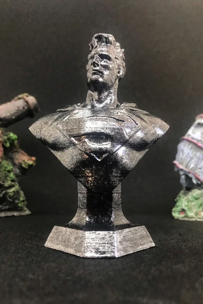 TatuCraft Superman Büst 10cm - Silver Efekt