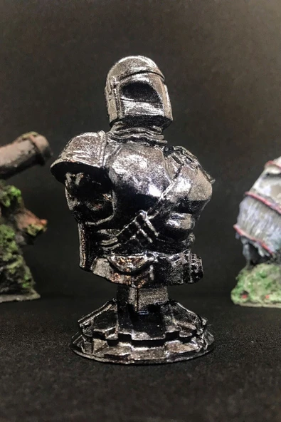 TatuCraft Star Wars Mandolarian Büst 10cm - Silver Efekt - 3