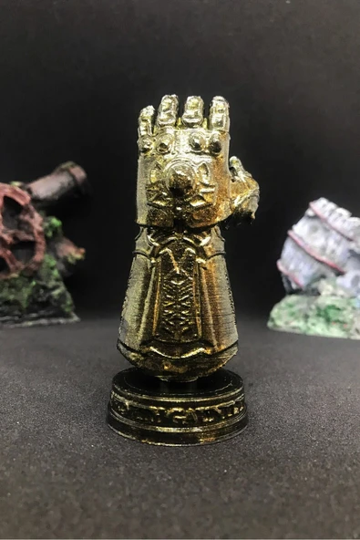 TatuCraft Marvel Thanos Eldiveni Büst 10cm - Gold Efekt