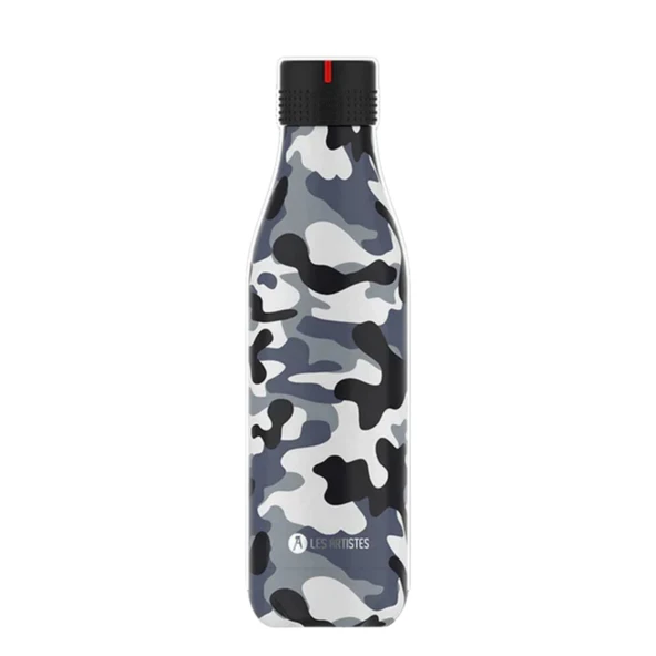 Les Artistes Paris Isı Yalıtımlı Çelik Termos 500ml Camouflage  Çok Renkli 500 ML - Resim 11