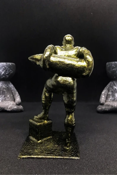 TatuCraft Seyit Onbaşı Figür - Gold Efekt - 3