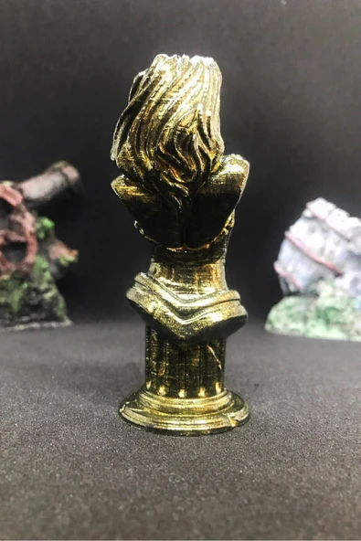 TatuCraft DC Wonder Woman Büst 10cm - Gold Efekt - 3