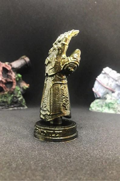 TatuCraft Marvel Thanos Eldiveni Büst 10cm - Gold Efekt - 2