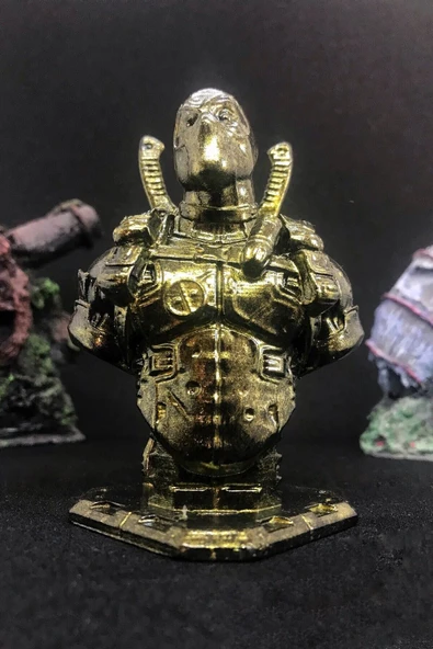 TatuCraft Deadpool Büst 10cm - Gold Efekt