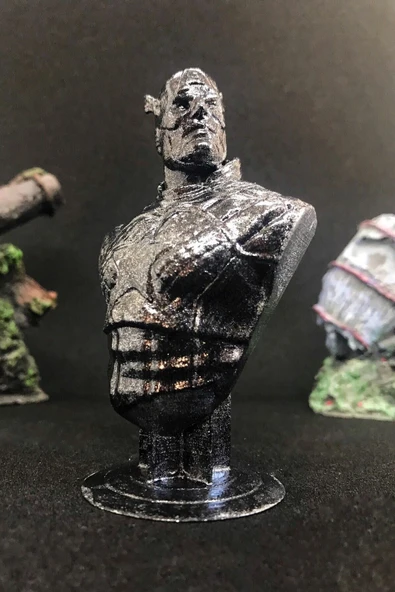 TatuCraft Kaptan Amerika Büst 10cm - Silver Efekt - 2