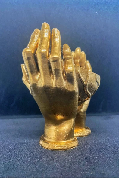 TatuCraft Eller Arasında Kalp Vazo - Gold - 2